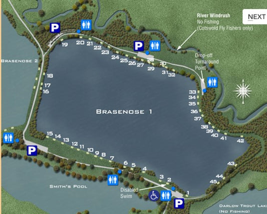 Linear Fisheries - Brasenose One - Weekend Ticket June 2026
