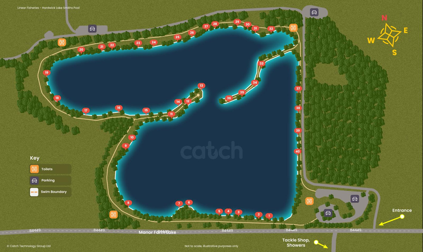 Linear Fisheries - Hardwick & Smiths - Weekend Ticket June 2026