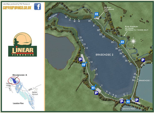 Linear Fisheries - Brasenose Two - Weekend Ticket June 2026